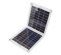 Qcwwy Kit de Panneau Solaire, Chargeur de Panneau Solaire en Polysilicium 20 W avec Interface USB de Type C, Chargeur d'alimentation à Haute efficacité de Conversion, Ports de Sortie