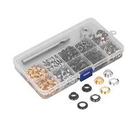 Qcwwy Kit d'œillets en Cuir, Facile à Installer, Ensemble d'outils 'œillets Métalliques, 1/4 pour Sacs et Artisanat, Accessoires pour Vêtements, Périphériques