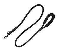 Qcwwy Laisses de Base pour Chiens de Taille Moyenne et de Grande Taille, Contrôle de l'entraînement à la Marche, Colliers pour Chiens (Black)