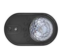 Qcwwy Lampe de Projection de Vaisseau Spatial, Nouveaux Effets D'éclairage RVB Améliorés avec 10 Modes D'éclairage, 3 Sons Naturels, Télécommande Bluetooth Intelligente, Alimentée par (Black)