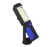 Qcwwy Lampe de travail LED COB, 3W USB Rechargeable Lampe de travail LED COB avec support magnétique pour atelier de réparation automobile Machine à coudre Perceuse à colonne (Bleu)
