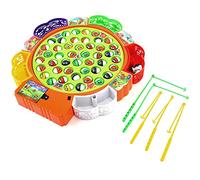 Qcwwy Les Jouets de Pêche Interactifs Ont Lieu pour Les Parents avec Une Mise à Jour Unique de Bureau de Pêche pour 5 Personnes Qui Jouent de la Musique et des Lumières LED