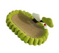 Qcwwy Lit à Gratter en Sisal pour Chat, Bol Anti-Rayures en Forme d'arbre d'argent pour Chats D'intérieur, Salon de Jeu Interactif pour Animaux de Compagnie