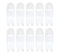 Qcwwy Lot de 10 Ampoules LED G9 à intensité Variable 2 W 500 Lm, Excellente Performance, économie D'énergie, équivalent Halogène 30 W, 50 000 H, Support de Lampe G9 (lumière blanche)