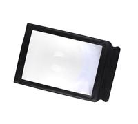 Qcwwy Loupe Pleine Page A4 Loupe Pleine Page 3X Grande Feuille Grossissante avec Cadre Objectif d'Aide à la Lecture Mains Libres pour Livres Journaux Cartes et Aide à la Basse Portable