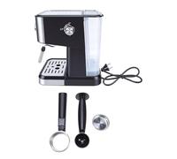 Qcwwy Machine à café Expresso Automatique, Cafetière Porte-filtre de 51 Mm, Pression de 20, capacité de 1,5 L, Contrôle de la Température avec Mousseur à Lait pour le Bureau à (Prise UE)