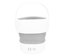 Qcwwy Machine à Laver Portable, 12 L, Essorage Doux, Vidange Automatique, Mini-machine Pliable, Compacte, pour Vêtements de bébé, Sous-vêtements, Chaussettes, pour (Prise UE)