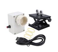 Qcwwy Machine de Réparation de Canne à Pêche, Machine d'emballage et D'enroulement de Rotateur de Canne à Pêche avec Support Réglable, Port USB Performant pour la Construction de