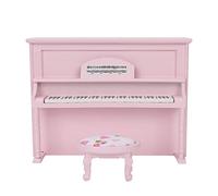 Qcwwy Mini Maison de Poupée Piano en Bois, Modèle de Piano Droit pour Poupées et Jouets en Peluche à l'échelle 1:12 (#02)