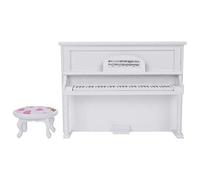 Qcwwy Mini Maison de Poupée Piano en Bois, Modèle de Piano Droit pour Poupées et Jouets en Peluche à l'échelle 1:12 (#01)
