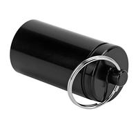 Qcwwy Mini Porte-clés Porte-médicaments en Aluminium, Conteneur étanche Portable pour Voyage, Camping, Durable et Léger pour une Utilisation en Extérieur, Protection d'urgence (Cylindre en