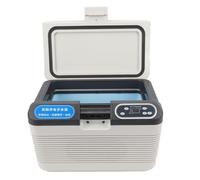 Qcwwy Mini Réfrigérateur de Voiture, Refroidisseur électrique de Voiture de 12 L, Refroidisseur électrique avec Refroidissement et Chauffage à Double Cœur, Réfrigérateurs Frais et