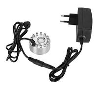 Qcwwy Mister Fogger, Mini Machine à Brouillard 12 LED avec Changement de Couleur de la Lumière Fontaine D'intérieur Mist Maker Fogger Accessoires de Fontaine D'intérieur pour