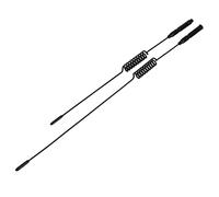 Qcwwy Model Toys Accessoires de Modèle de Voiture, Antenne Flexible sur Chenilles Rc avec Drapeau pour Modèles de Voitures SCX10 9004, Ligne de Signal de 29 Cm pour Installation sur Le Toit