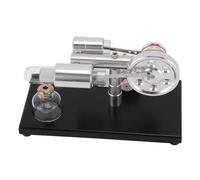 Qcwwy Modèle de Moteur Stirling avec Lumière LED, Jouet éducatif, Générateur d'électricité pour Projets Scientifiques, Cadeaux d'apprentissage de la Physique