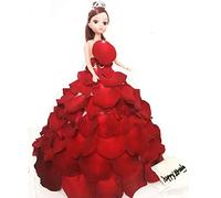 Qcwwy Moule à Gâteau Professionnel en Forme de Robe de Princesse, en Aluminium de qualité Alimentaire, Conception Incurvée économe en Chaleur pour la Cuisson à Domicile (SILVER)