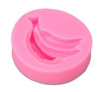 Qcwwy Moule de Fondant en Forme de Banane, Moule Décoratif de Cuisson de Chocolat de Fruit de Silicone Mou de Catégorie Comestible approprié à la Cuisine Faisant des Desserts de