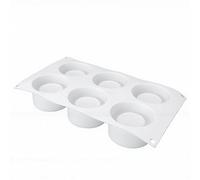 Qcwwy Moule en Silicone pour Mousse, Moule à Crème Glacée à 8 Cavités de qualité Alimentaire, à Dessert Français 3D Flexible Antiadhésif, 40 °F à 446 °F pour la Cuisson, la Congélation, les (6