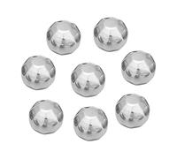 Qcwwy Moules à Glaçons Pierres de Refroidissement Sphères de Glace pour Whisky Vin Bière Refroidissement sans Dilution Paquet de 8 Réutilisables avec Pince Boisson en Acier Inoxydable (diamant)