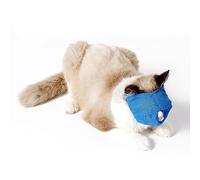 Qcwwy Muselière en Maille Respirante pour Chat, Muselière pour Toilettage, en Maille Respirante, Polyvalente, Réglable, Résistance aux Morsures, de Retenue en pour Chat, Anti-Morsure, Anti-Miaou,