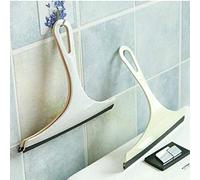 Qcwwy Nettoyant pour Carrelage de Salle de Bain, avec Lame en Gel Souple, Essuie-glace Mural Pratique pour Fenêtres et Verres, 8.3X8.7 Pouces