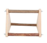 Qcwwy Oiseaux en Bois Portables Parce Que Les Petites et Moyennes Perroquets de Taille Moyenne, Le Support pour Les Oiseaux en Bois Parce Que C'est, Le Jouet mâché, Une Installation Facile pour Les