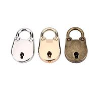 Qcwwy Old Lock and Skeleton of the Metal Key Notebook for Safety: Block Your Notebook, Journal Livre, Bijoutier avec un Cadenas en Alliage en Alliage en en de Zinc (ensemble à 3 pièces)