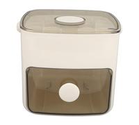 Qcwwy Ornements Réglage de Grande capacité Easy Release 2Tray Ice Cube Boîte avec Bac de Stockage de Nourriture pour le Couvercle pour Congélation Whisky et Cocktails 16x15x14cm 48 Grids Cube (lait