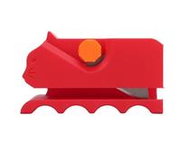 Qcwwy Outil de Dé de Planche à Gratter pour Chat imprimé en 3D, Matériau ABS Robuste, Paramètres de Personnalisables, Poignée Ergonomique, Taille Compacte pour Les Griffoirs et Les (Rouge)