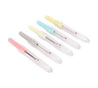 Qcwwy Outil de Retrait de Broderie à Coudre, Conception Ergonomique, Grand Découseur de Points, Outil de Retrait de Couture en Acier Inoxydable de 5 Pièces pour l'artisanat et l'usage Domestique