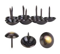 Qcwwy Outil de Rivetage Accessoires de Meubles Décoratifs épaissis à Tête Ronde Rétro avec Point de Perçage Adaptés au Panier de canapé Artisanat Boîte à Bijoux Armoire Vin Porte en Bois 100 Pièces