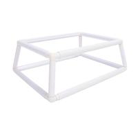 Qcwwy Outils de Tricot Accessoires Cerceau à Clipser pour Point de Croix Couture Peinture sur Soie Support de Cadre de Broderie Double Couche avec Broderie à Coudre (WHITE)