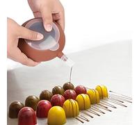 Qcwwy Outils d'encadrement Embouts de Douille de Glaçage en Silicone Moule de Cuisson Réutilisable Résistant à la Chaleur Antidérapant Grande capacité Décoration de Pâtisserie Outil de Buse de