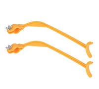 Qcwwy Pack de 2 Entraîneurs de Swing de, Aide à L'alignement Efficace pour Une Posture et Un Backswing Corrects, pour Débutants et Professionnels, Plastique Jaune