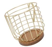 Qcwwy Panier à Dosettes de café, Paniers à Dosettes, Rangement de Capsules de café pour Comptoir de Cuisine, Organisateur 8,4x6,1 Pouces, et thé (Or sans paroles)