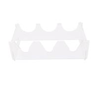 Qcwwy Paniers à Vin Casiers à Vin Support de Stockage de en Acrylique Moderne et Compact pour Réfrigérateurs Organisateur de 3 Bouteilles Convient pour Armoire, Comptoir, Bar, Sous-sol, Cuisine 3