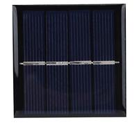 Qcwwy Panneau Solaire en Polysilicium Panneau Solaire Monocristallin Cellule 4Pcs 0,45W 2V 58x58mm avec Revêtement en Résine Époxy pour Projets Solaires DIY Expériences