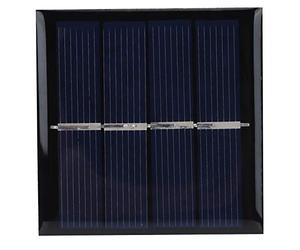 Qcwwy Panneau Solaire en Polysilicium Panneau Solaire Monocristallin Cellule 4Pcs 0,45W 2V 58x58mm avec Revêtement en Résine Époxy pour Projets Solaires DIY Expériences