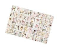 Qcwwy Paper H Icrafts Design 100 Feuilles de Papier Kraft pour Bricolage, Décorations d'album Journal, Papier de Scrapbooking Vintage avec Poésie Mouchetée, Artisanat en de Scrapbooking Vintage