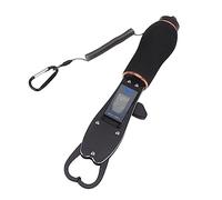 Qcwwy Pâturage de Pêche en Alliage en Aluminium avec échelle électronique, Rouge à Lèvres en Design Polyvalent, Léger et Facile à Utiliser, pour les Amateurs de Pêche en Plein Air