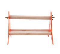 Qcwwy Perchoir Triangulaire pour Oiseaux, Support d'entraînement en Bois, échelle Triangulaire Interactive pour Petits Oiseaux, pour l'enrichissement des Perroquets et des Inséparables, Jouets pour