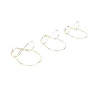 Qcwwy Place Carte Portez 16pcs Numéro de Table Numéro de Tableau Clips de Fil Piètement du Support de Carte de Fer pour les Mariages et les Fournitures de Bureau de Décoration de Restaurant (GOLD)