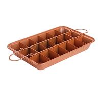 Qcwwy Plateau de Cuisson à Brownie en Acier Inoxydable, Moule à Brownie Antiadhésif pour Gâteau au Chocolat, Plateau pour la Cuisine à Domicile, Gâteaux Blondies, Barres à Dessert, Fournitures de