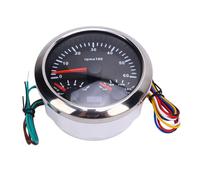 Qcwwy Plus Fiable et Mobile Aimant 3 en 1 Tachymètre 6000 Tr/Min pour les Voitures Autoboot, Installation Facile (Cadromine à cadran noir CX8285)
