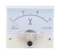 Qcwwy Pointeur Voltmètre CC Voltmètre avec échelle Sérigraphiée Transparente pour équipements électriques et Circuits électriques Pointeur CC 85C1 DC 0 30 V Instrumentation de Panneau