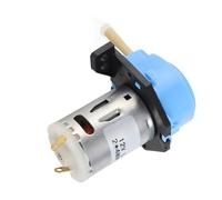 Qcwwy Pompe Péristaltique 12 V CC, Réservoirs Sous Pression, Mini Pompe Doseuse avec Conception à Clipser pour le Traitement Chimique de l'eau en Laboratoire, Péristaltique 12 V CC en Plastique