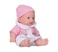 Qcwwy Poupée de bébé Réaliste en Vinyle Souple pour Enfants, Mini Poupée Interactive de 8 Pouces pour Enfants, Parfaite pour Faire Semblant de aux et aux Jouets en Peluche (#11)