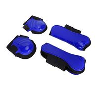 Qcwwy Protecteur de Jambe de Cheval pour Les Sports équestres Bottes de Tendon Absorbant Les Chocs en Néoprène PU pour Sports équestres Bottes de Tendon Absorbant Les Chocs en Néoprène PU pour Le