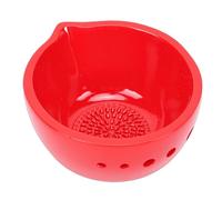 Qcwwy Qcwwy Bol Râpe à Ail 2 en 1, Décapant d'herbes et Râpe à Ail, Outil de Décapage d'herbes en Céramique pour Chou frisé, Chou Vert, Thym, Basilic, Romarin, Artisanat