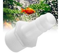 Qcwwy Raccords Cannelés de Tuyau Adaptateur en Plastique pour Joint de 1/2 Pouce avec compatibilité de Pompe à Air Léger et Durable pour Aquarium et Aquarium Utiliser des Accessoires d' (12MM)